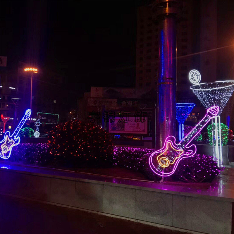 LED音符造型灯乐器造型灯户外音乐节灯光节装饰灯