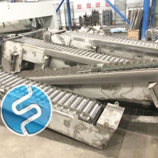 不锈钢回转式格栅除污机,屠宰场杂质分离机