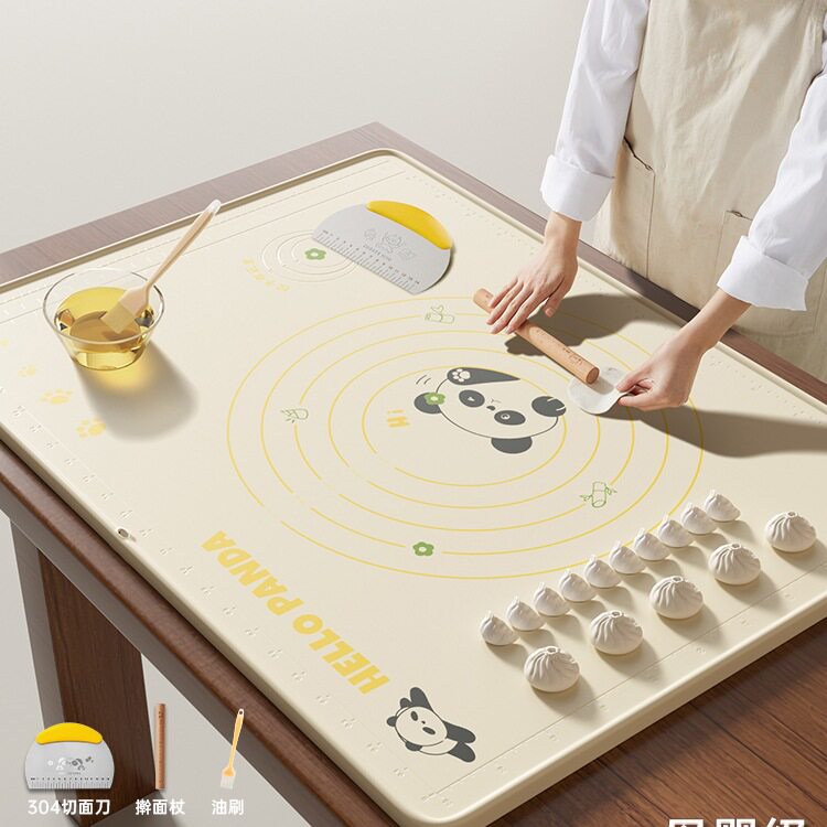 硅胶揉面垫加厚食品级烘焙工具擀面杖和面案板垫子刮刀