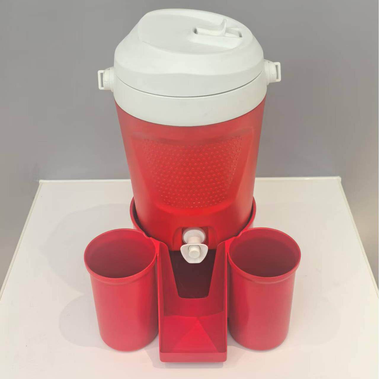 4升4L带杯座冰桶保温冷藏箱保冷保冷咖啡保温桶cooler jug
