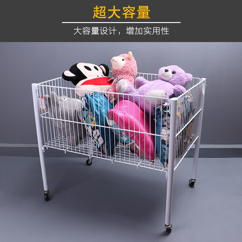 超市促销车衣服篮子甩货车货架特价车服装促销台收纳筐折叠地摊车
