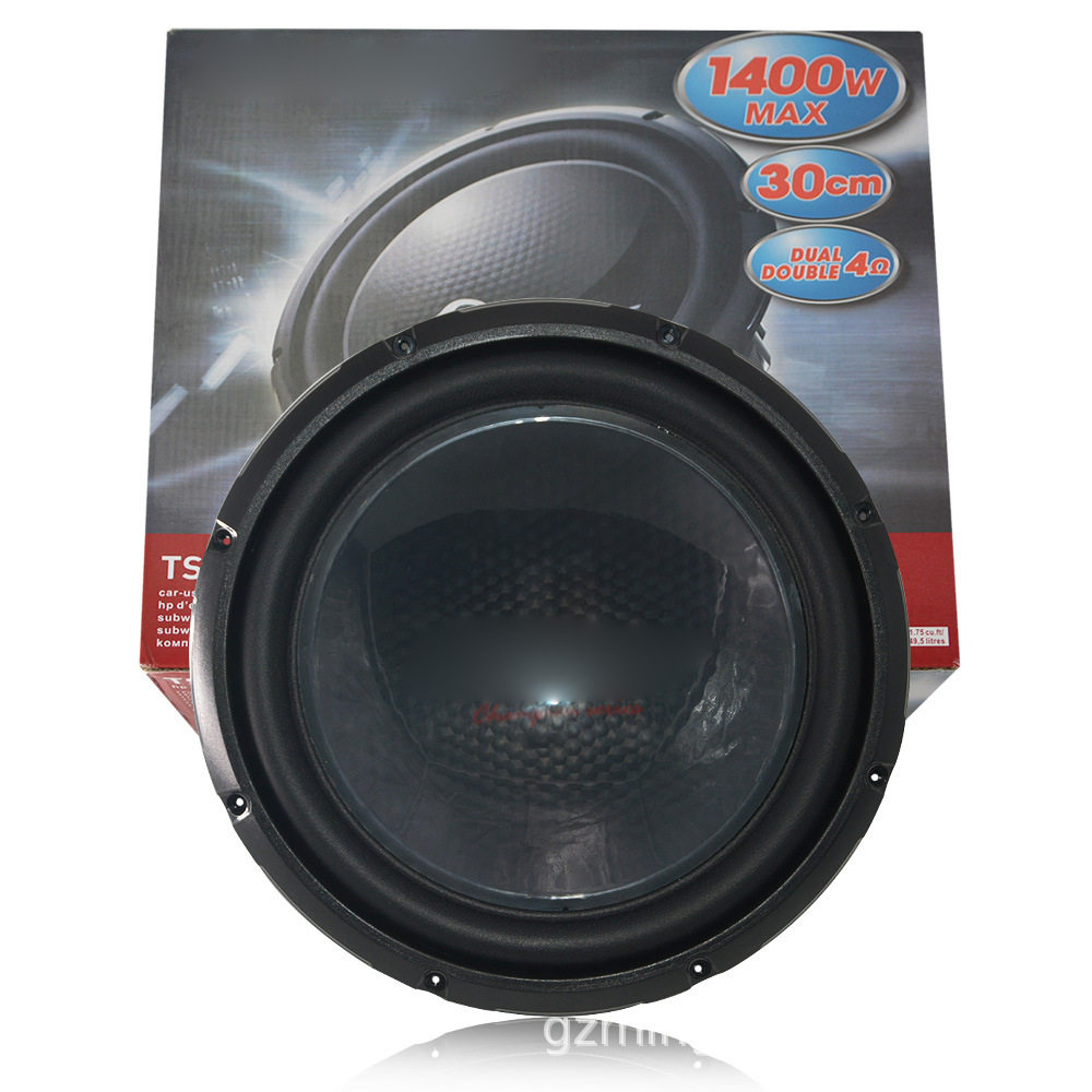汽车音响喇叭日本TS-W310D4 12寸纯低音喇叭低音炮双音圈喇叭