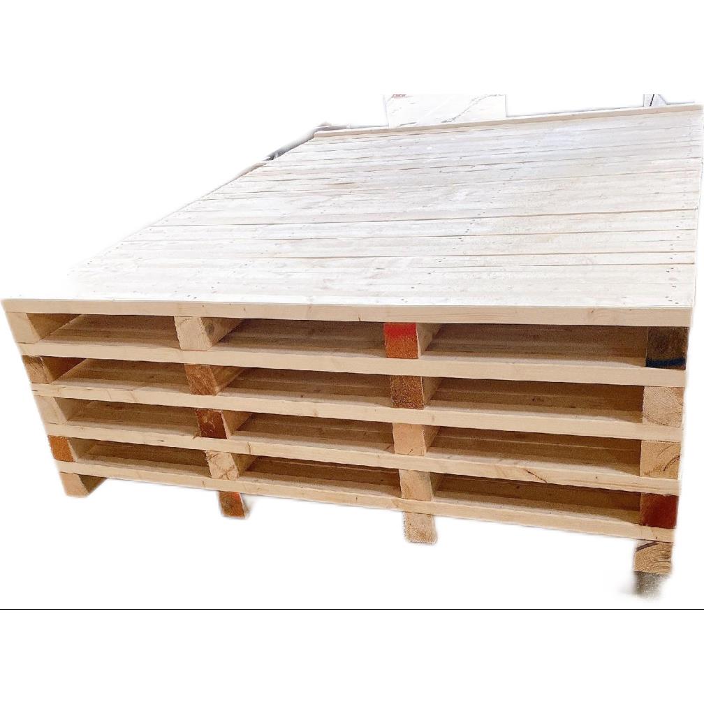 免熏蒸出口大型栈板底板设备物流运输木制地台板生产厂家直销