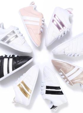 Newborn Baby Shoes Boy Girl Classical Sport Soft Sole PU Lea