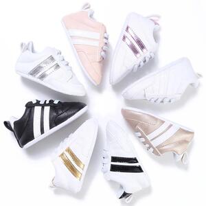 Newborn Baby Shoes Boy Girl Classical Sport Soft Sole PU Lea