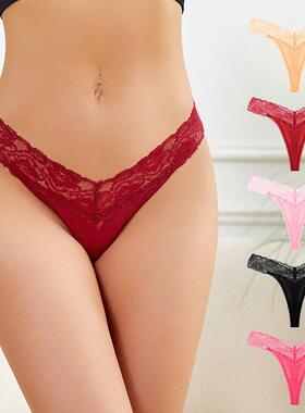 Ladies Sexy Lace Low Waist Panties 女士性感蕾丝低腰内裤