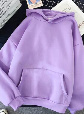 Solid Oversized Hoodies Women Clothing Polyester Blouses Bot