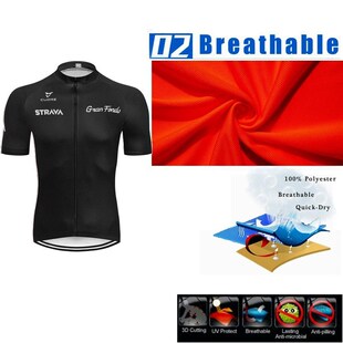 2020 STRAVA Black Cycling Jersey 19D Bib Set MTB niform Bike