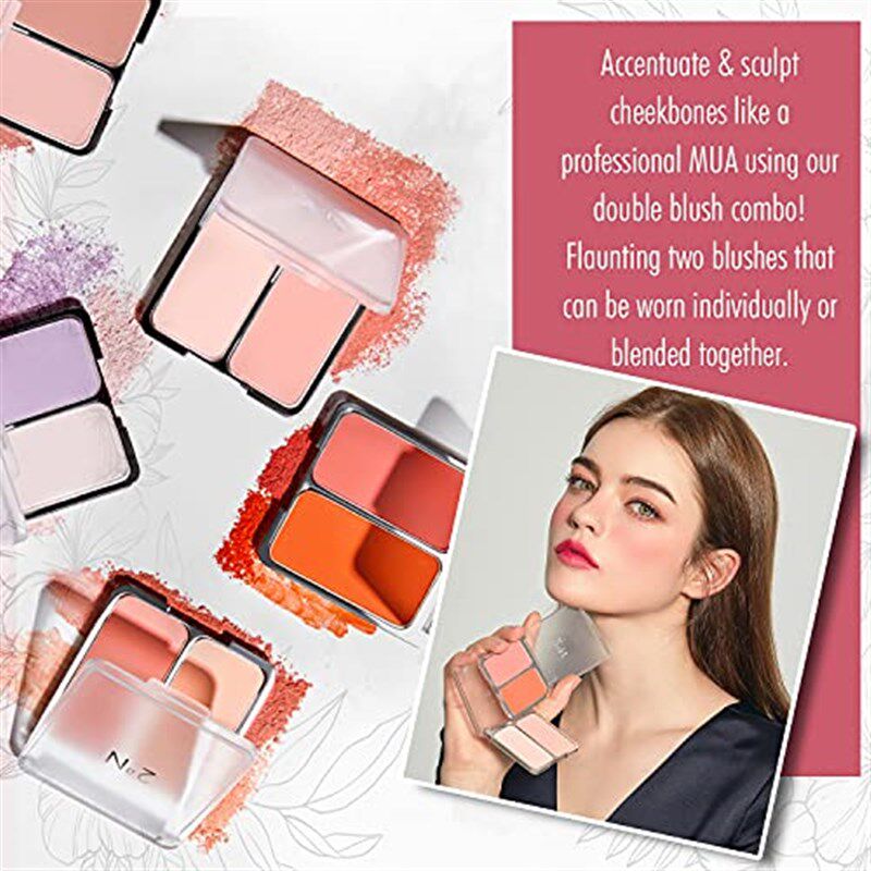2aN Cheek Tint Blush Palette  2-in-1 Long Lasting High Pig