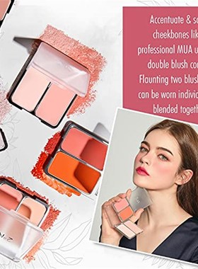 2aN Cheek Tint Blush Palette  2-in-1 Long Lasting High Pig