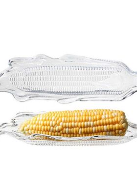 Plastic Corn Trays Transparent Corn Cob Holders Barbecue