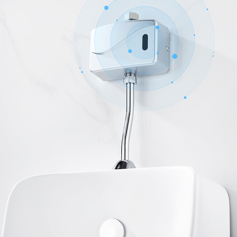 小便池感应器冲水阀自动感应小便器明装智能红外线小便斗厂家直销