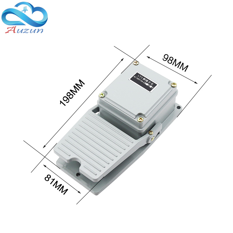 脚踏开关LT3 铝合金重型脚踏开关 AC380V 10A 脚踩开关踏板开关
