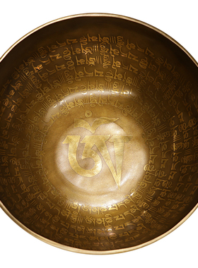 尼泊尔手工佛音钵佛语瑜伽冥想颂钵音疗静心钵铜磬钵盂摆件