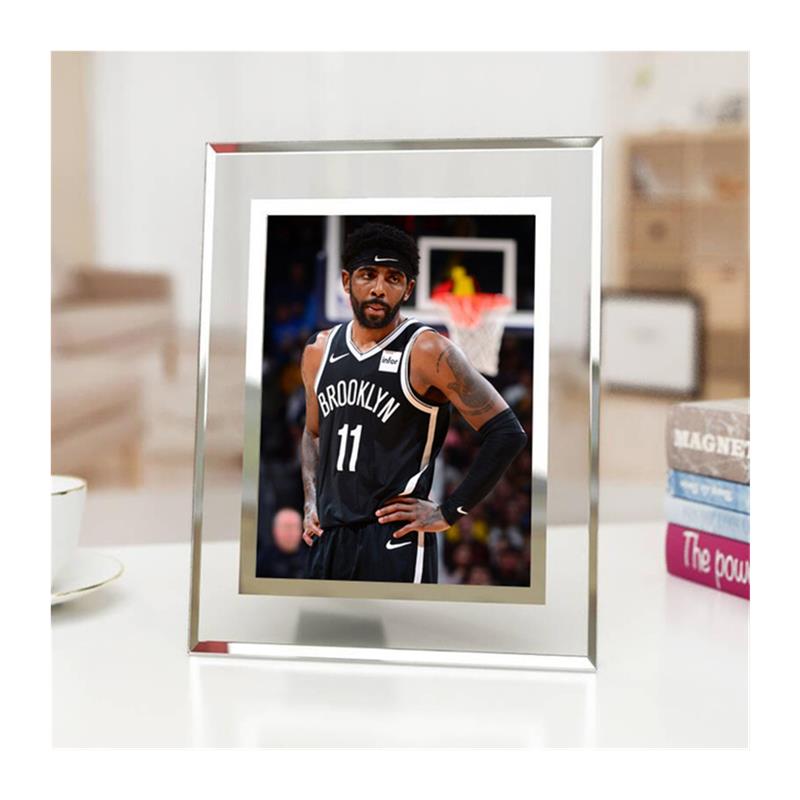 nba科比水晶相框含6寸照片可定制湖人篮球玻璃摆台画框简约精致