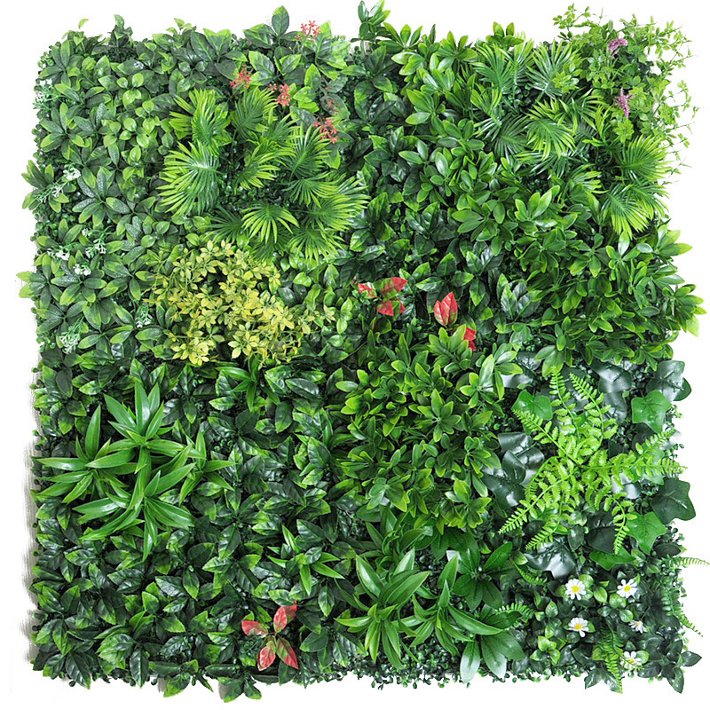 50x50CM 3D Artificial Plant Wall Panel Plastic Outdoor