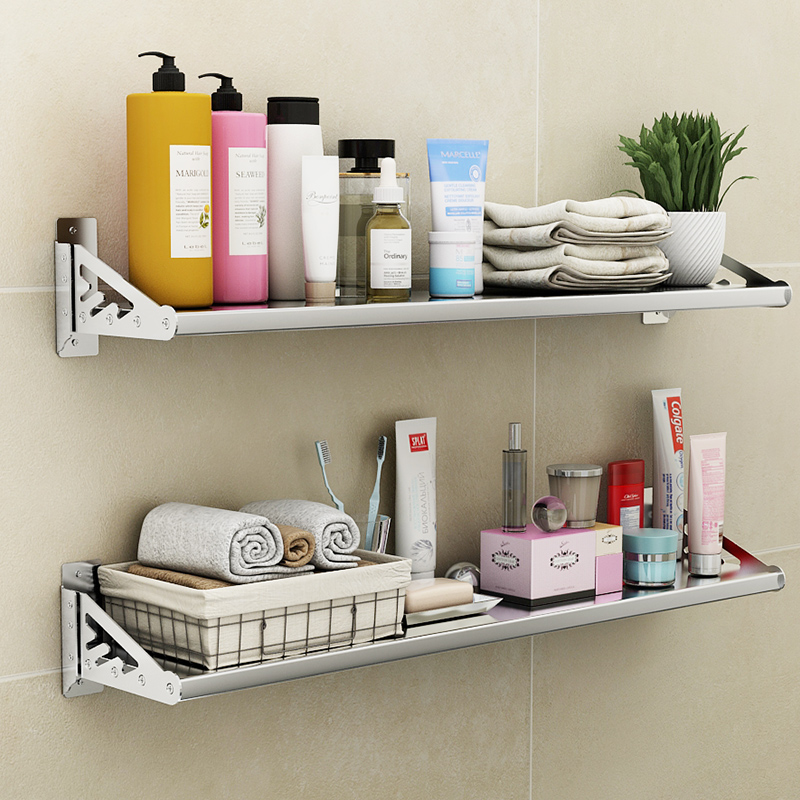 免打孔厨房置物架不锈钢壁挂式墙上挂架微波炉烤箱电饭煲收纳架子