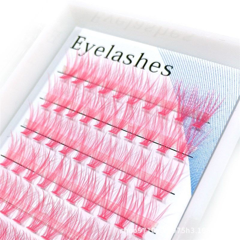 .Vertical grafting eyelashes Colorful stage money Hot melt h