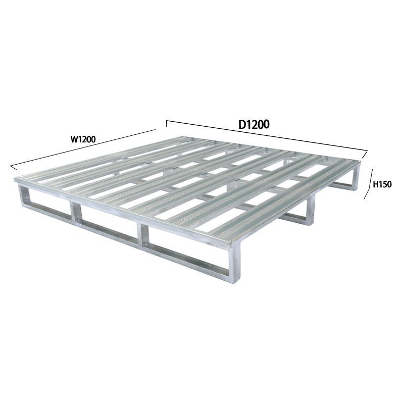 金属托盘镀锌板叉车货架立体仓库钢托盘颗粒面板川字型防滑铁托盘