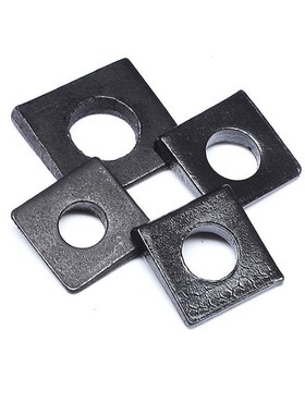 GB852工字钢用方斜垫片垫圈 发黑方斜平垫四方斜垫M6M8M20M24M30