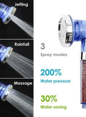 1 Pcs Hot Sale 3 Mode Handheld Shower Bath Head Negative Ion