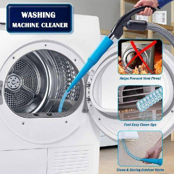 Universal Vent Vacuum Hose Removes Lint Dust Cleaner