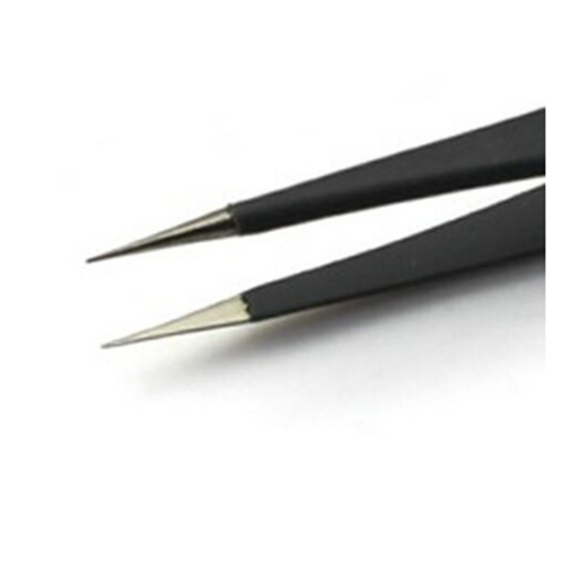 6Pcs Tweezers Anti-static Stainless Steel Tweezers Maintenan