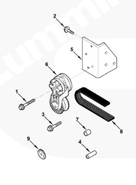 悍马324P凸块式单钢轮振动压路机康明斯配件皮带3919248 3289547