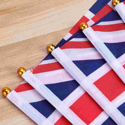 极速100pcs Union Jack Hand Waving Flag Royal Jubilee UK Grea