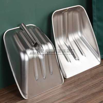 特大号加厚不锈钢铲子粮食锹酒物料铲方杴农用工具挖土煤园艺工具