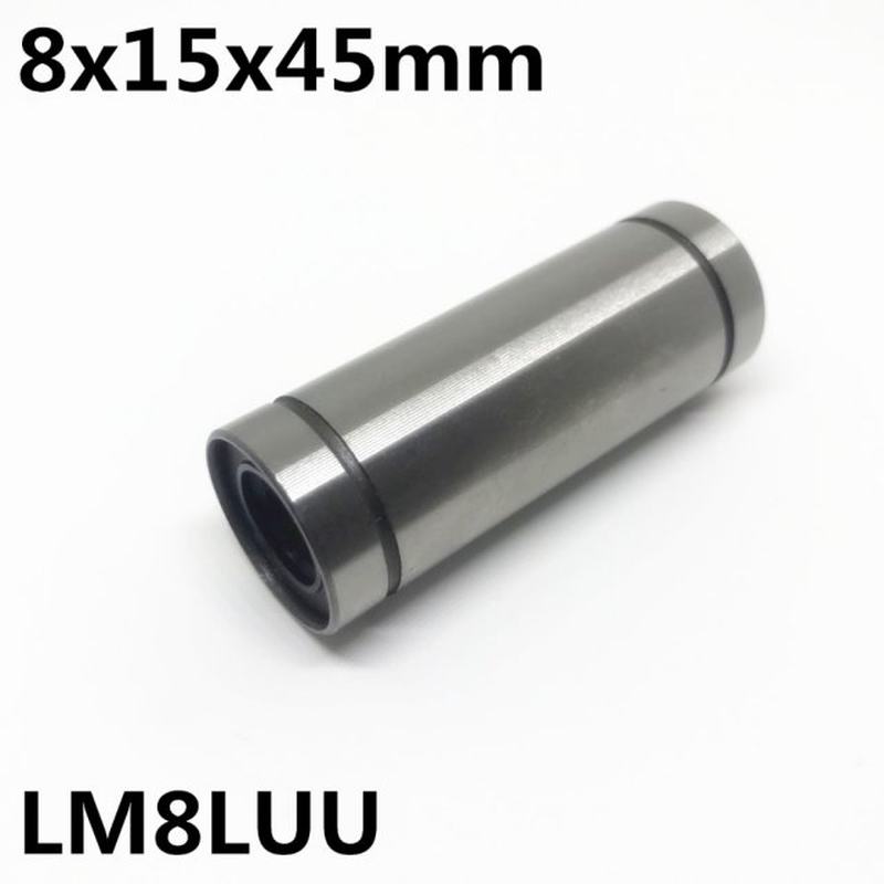 2pcs LM8LUU long type 8x1x45mm 8mm linear ball bearing Linea