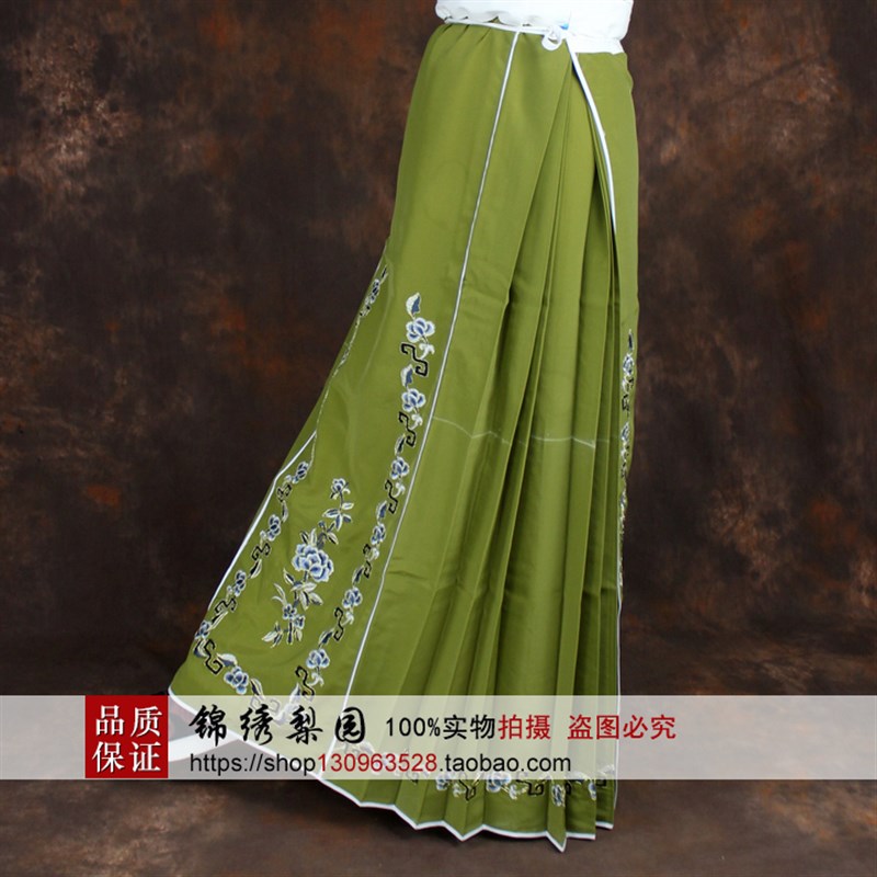 戏曲服装京剧越剧古装演出服老旦裙老旦腰包佘太君戏裙绣花马面裙
