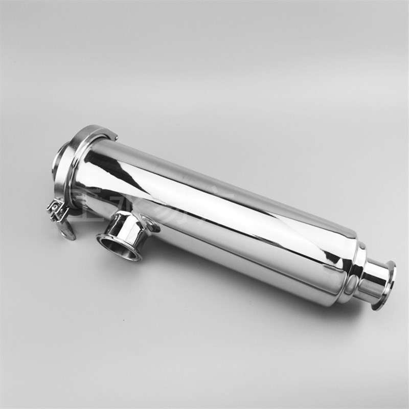 快装304不锈钢角式过滤器直角管道可清洗更换滤网带排污三个口