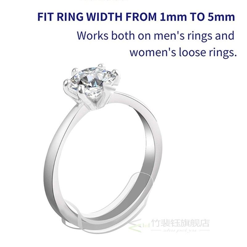 8 Sizes Silicone Invisible Clear Ring Size Adjuster Resizer