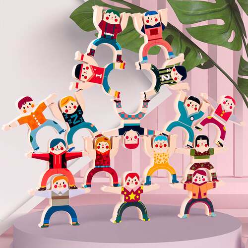 极速Stacking Board Game Jenga Set Balancing Building Blocks
