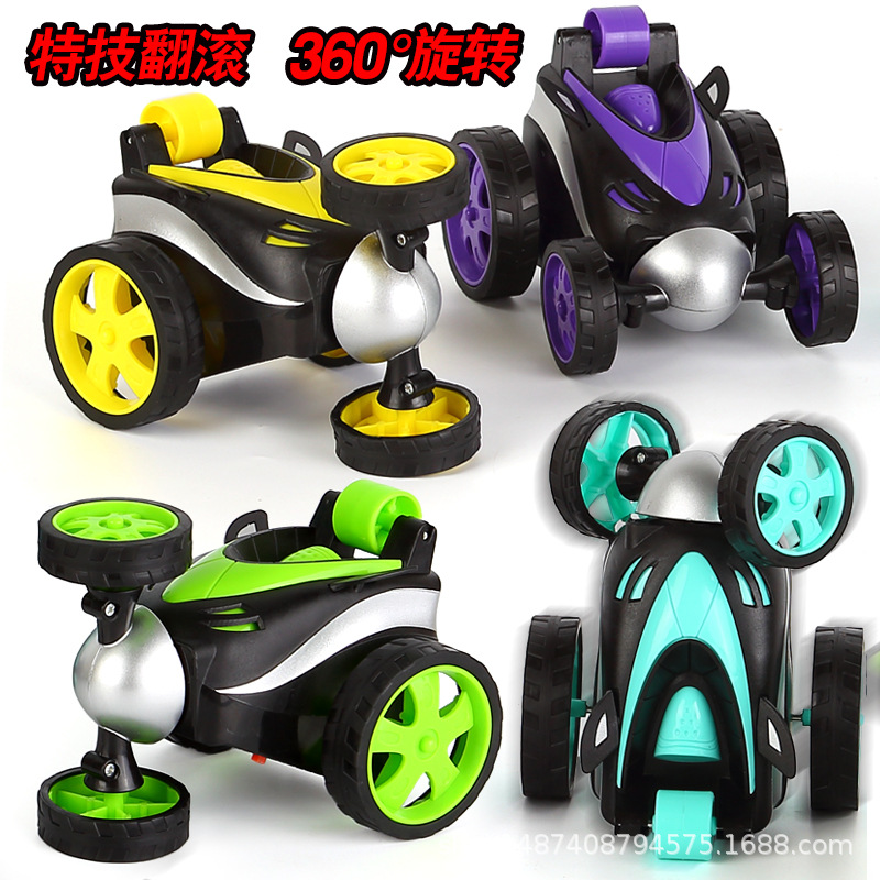 Wireless remote control tumbling stunt car tipcart electric