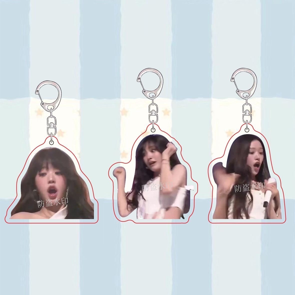 ive女团安宥真张元英liz周边搞笑亚克力钥匙扣装饰明星应援小礼物