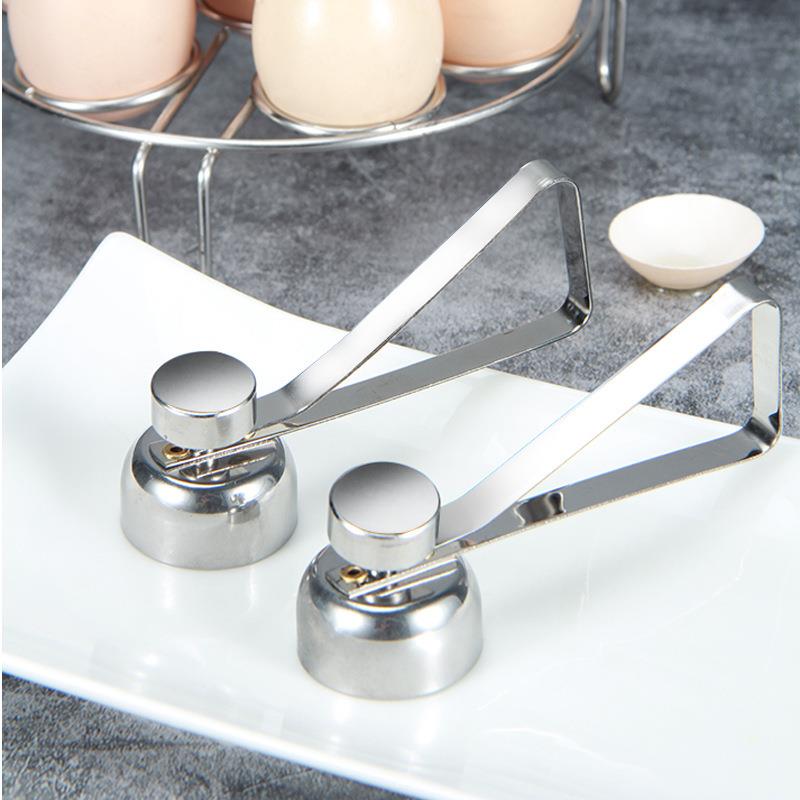 开蛋器不锈钢鸡蛋开壳器糯米蛋敲蛋器法式取蛋壳器海鸭蛋打孔