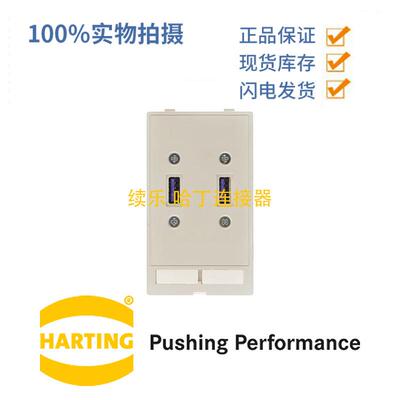 HARTING浩亭39500020093Datamodule(2xUSB)数据连接器
