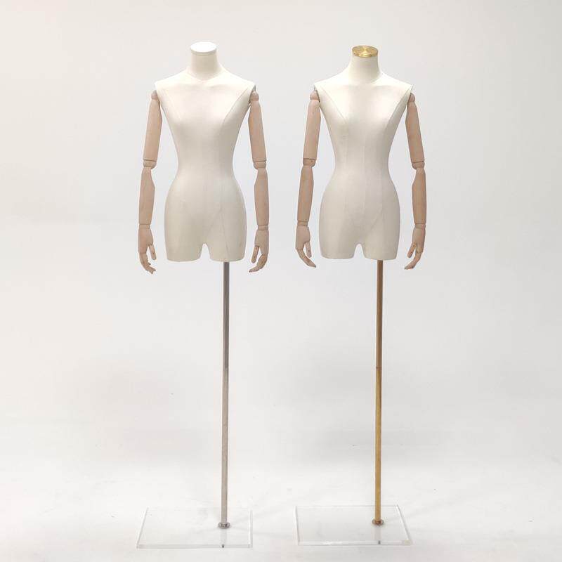 高档韩版锁骨女装模特架子服装店道具展示架小胸透明亚克力底座