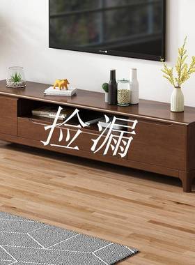 全实木电视柜小户型1.2/1.5米/多尺寸现代简约客厅卧室地柜影视柜