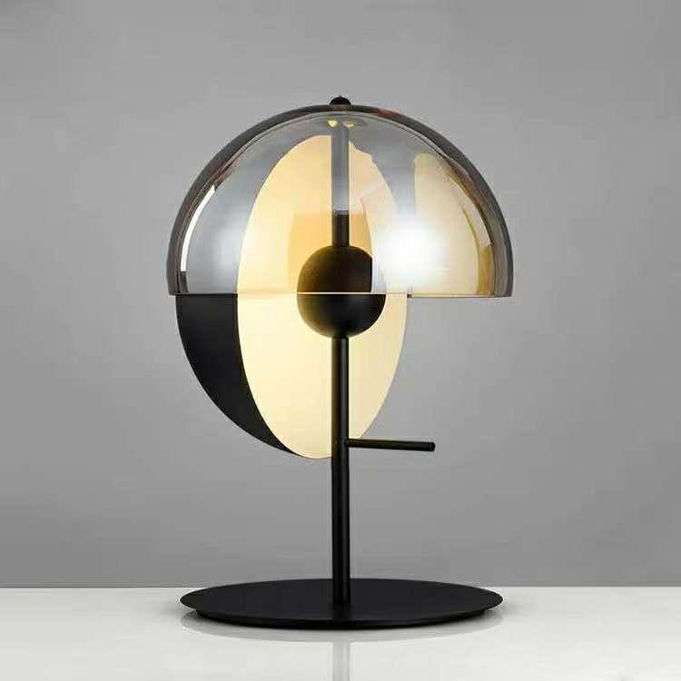 北欧简约玻璃台灯床头设计师样板房卧室书房客厅灯后现代轻奢台灯