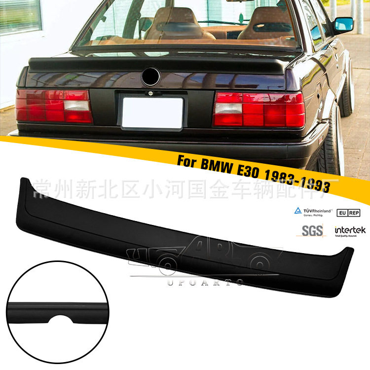 适用于83-93宝马3系E30四门轿车/两门跑车/敞篷车Mtech 1风格尾翼