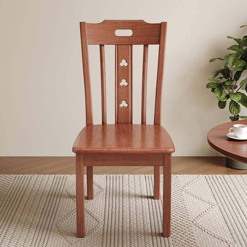 实木椅子餐椅家用简约现代中式酒店餐厅餐桌椅木头靠背椅全实木