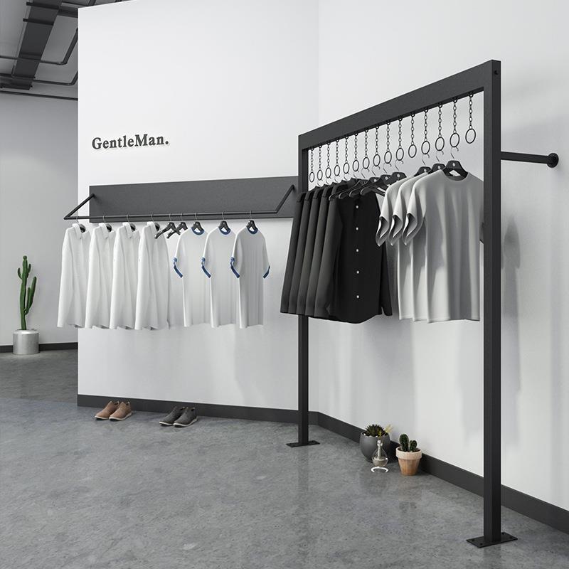 服装店时尚上墙壁挂架男装店铁艺货架童装挂衣架女装店简约展示架