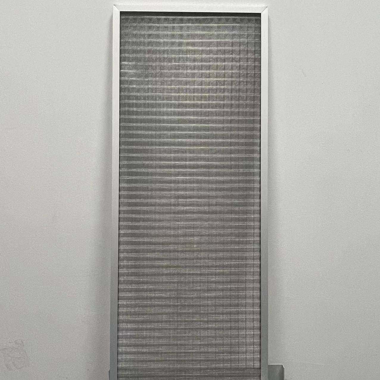 铝框不锈钢过滤器网初效金属网可洗过滤网新风系统净化装置