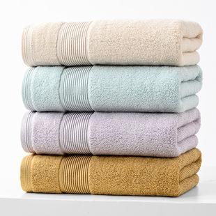 毛巾纯棉吸水男女家用全棉酒店加厚成人洗澡外贸50*100浴巾刺绣