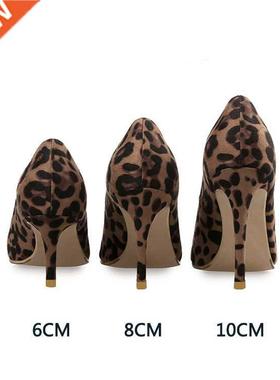 Autumn Sexy Leopard Women Shoes High Heels 6-10CM Elegant Of