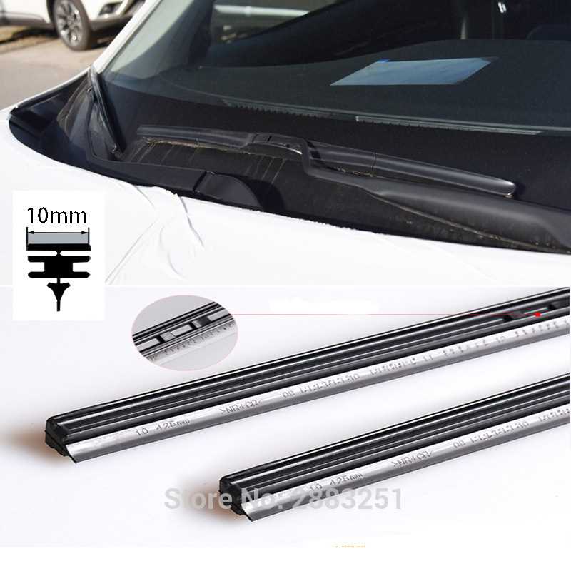 Free Shipping 2PCS C Wiper Blade Insert Rubber strip (Refi