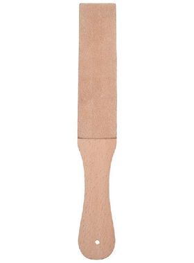 Knife Sharpener Set Wooden Handle Leather Sharpening Strop